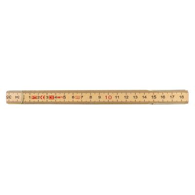 Wooden folding ruler 2M with 12 joints birch (class III)